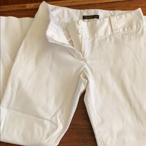 The Limited White boot leg pants